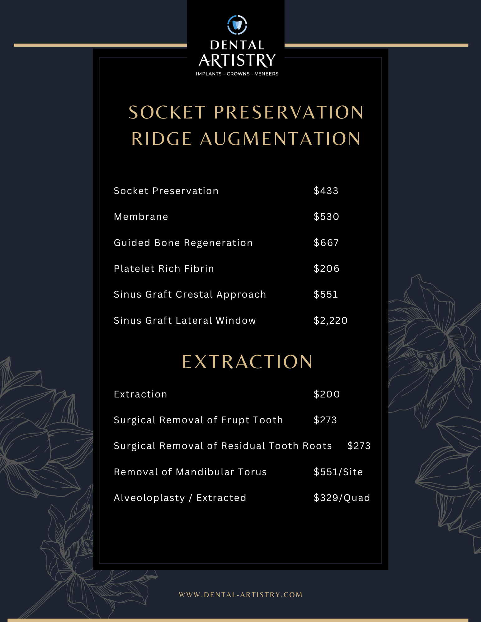2025 Price List Page 3